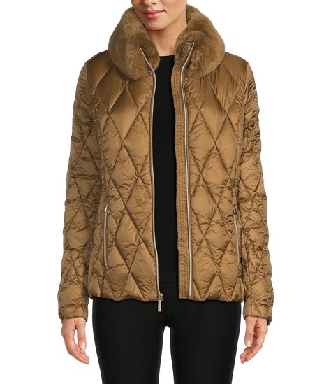 michael kors faux fur down coat|Faux Fur Coat .